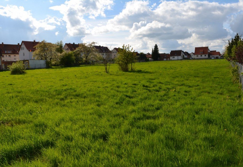 Blickrichtung Bruchwiesen Wohngrundst�ck Duingen