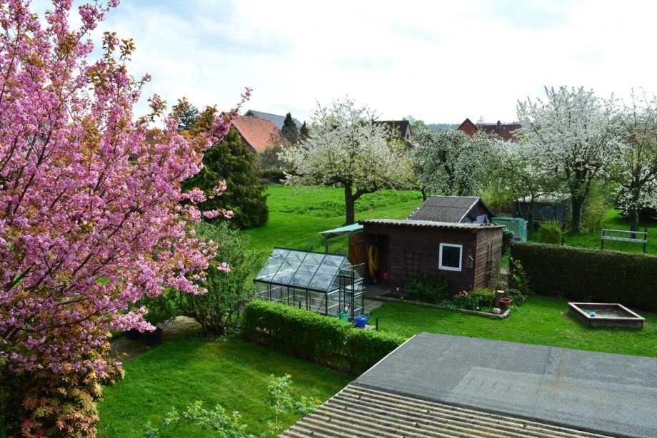 Blick vom Balkon Einfamilienhaus Nienst�dt